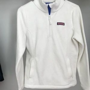 Vineyard vines white fleece